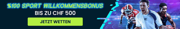 Dynamischer Banner mit jubelnden Spielern und Promotiontext